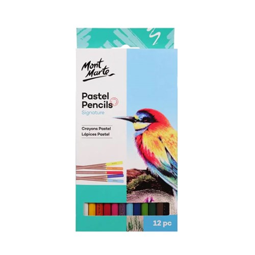 MONT MARTE PASTEL PENCILS 12 Piece